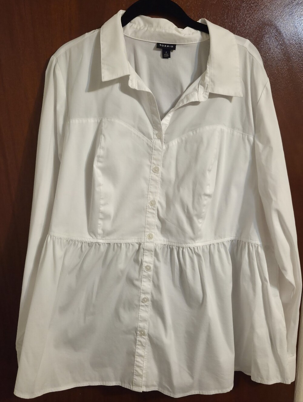 Long Sleeved Button Down With A Corset Twist!